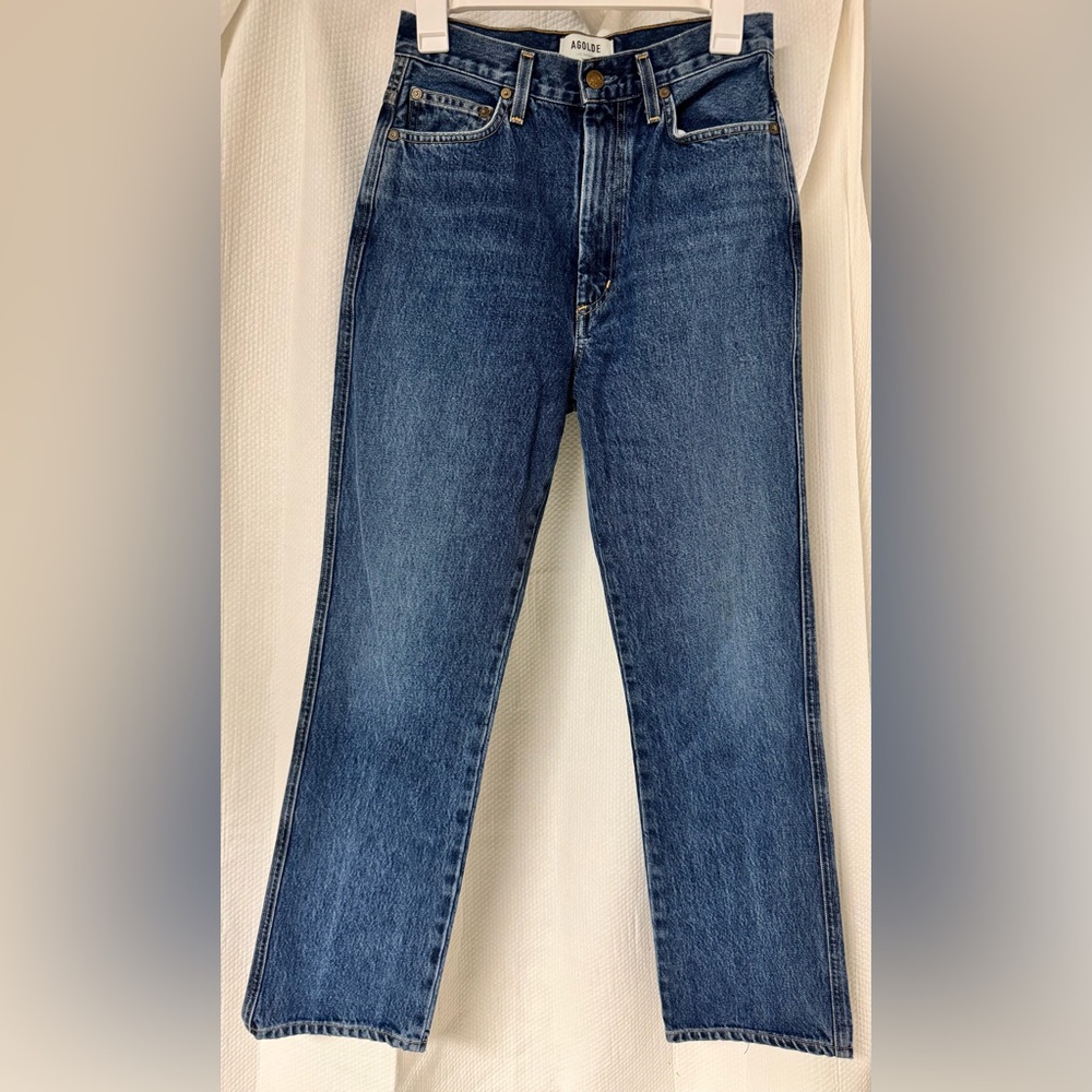Agolde Blue Straight Jeans Versatile Denim